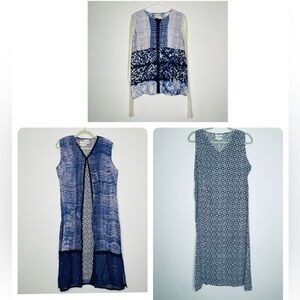 Krishna Mehta Indian ethical designer 3 piece Modest set top/vest/tunic Large